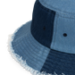 Pot Head Distressed Denim Bucket Hat