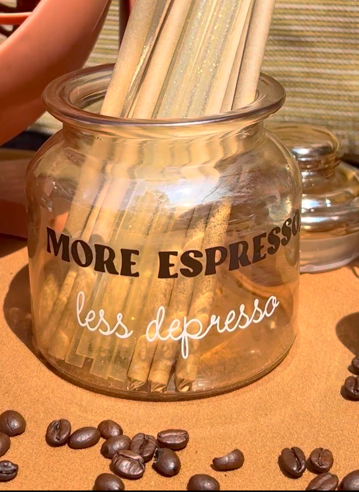 More Espresso, Less Depresso Storage Container